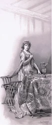 Lady Capulet: Geh, wecke Julia, geh und mach sie zurecht, Illustration aus Romeo und Julia