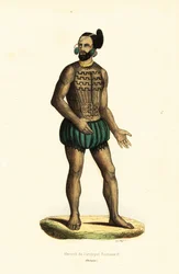 Einheimischer Mann von Tikei Island, Tuamotu-Gruppe, Französisch-Polynesien