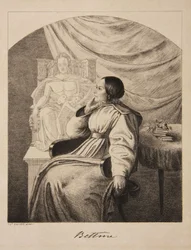 Porträt der Schriftstellerin Bettine von Arnim 1785-1859, geb. Brentano