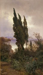 Garten vor dem königlichen Schloss auf Korfu