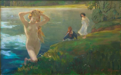 Badende Mädchen