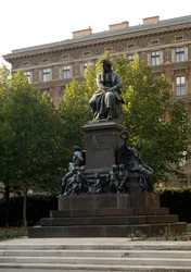 Denkmal zu Ehren des deutschen Komponisten Ludwig van Beethoven (1770-1827) in Wien, Österreich