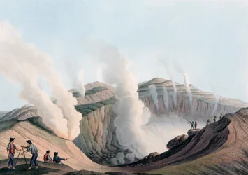 Krater auf der Insel Vulcano im Tyrrhenischen Meer, Italien