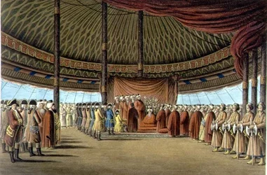 Das Lager bei Daud-Pascia, Rumänien, Tafel II, veröffentlicht von William Watts