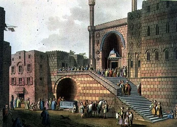 Der Liebesbrunnen mit der angrenzenden Moschee, Tafel 29 aus 