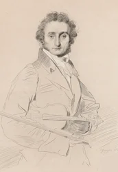 Porträt von Niccolò Paganini 1782-1840, 1830