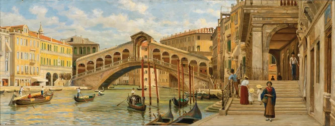 Luigi Ferrazzi Ponte Rialto 1875
