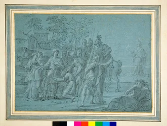 Cincinnatus vom Pflug zurückgerufen