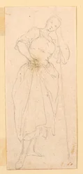 Stehende Frau