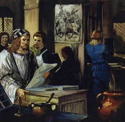 Dürer ging nach Basel und wurde Xylograph (Holzstecher)