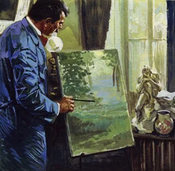 Inspiriert von den Impressionisten wurde Gauguin ein Amateurmaler