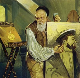 Titian malte ein Porträt von König Franz I. von Frankreich basierend auf einer Medaille