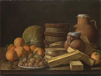 Stillleben mit Orangen und Walnüssen, 1772