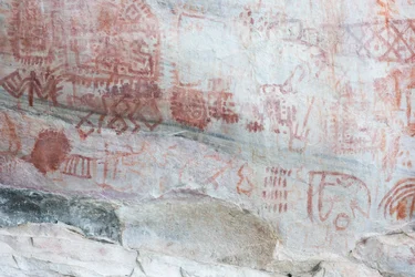 Piktografie, Faical, San Ignacio, Cajamarca, Peru, 2015