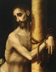 Christus an die Säule gebunden