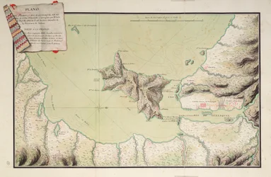 Plan des Hafens und Flusses Guayaquil im Südpazifik