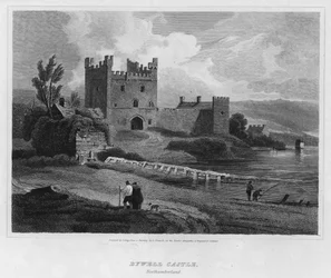 Bywell Castle, Northumberland (Gravur)