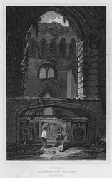 Innenraum der Lanercost Priory, Cumberland (Gravur)