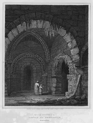 Teil des Inneren des Schlosses in Newcastle, Northumberland
