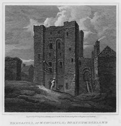 Das Schloss in Newcastle, Northumberland
