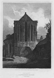 Westfront der Lanercost Priory, Cumberland (Gravur)