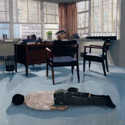 Er verkaufte gebrauchte Büromöbel, um 2010