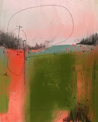 Abstrakte Ländliche Landschaft