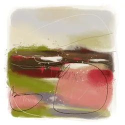 Lebendige abstrakte Landschaft