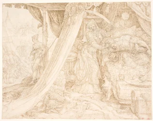 Judith schneidet Holofernes den Kopf ab