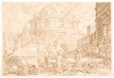 Nebukadnezar und die Chaldäer plündern den Tempel in Jerusalem