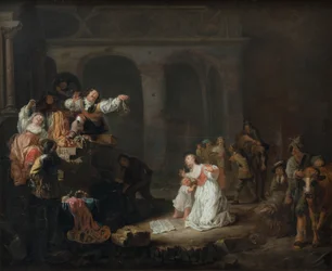 Plünderung eines Herrenhauses