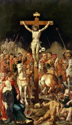 Kalvarienberg, zentrales Panel eines Triptychons