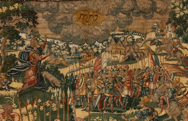 Geschichte von Gideon, spätes 16. Jahrhundert (Seide und Wolle)