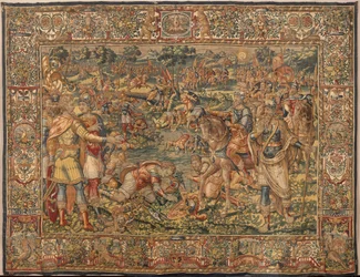 Geschichte von Gideon, spätes 16. Jahrhundert (Seide und Wolle)