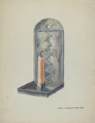 Zinn-Wandleuchter, 1935-1942