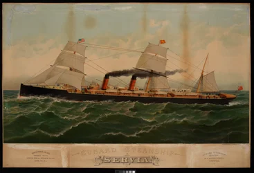Cunard-Dampfschiff Servia