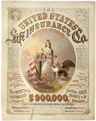 Lebensversicherungsgesellschaft der Vereinigten Staaten von New York (Lithographie)
