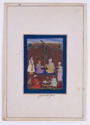 Ein Prinz trifft einen muslimischen Heiligen, Mogul-Dynastie, Herrschaft von Jahangir