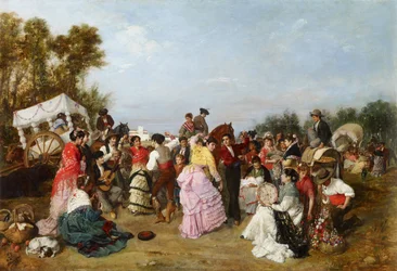 Bei der Wallfahrt von Torrijos, 1883, 69x99, Museo Carmen Thyssen, Málaga