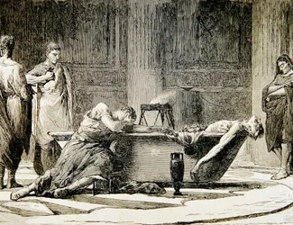 Der Tod des Seneca (Gravur)