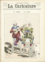 Illustration von Manuel Luque (1854-1919) für das Titelblatt von La Caricature (1880)