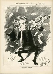 Illustration von Manuel Luque (1854-1919) für das Titelblatt von La Caricature (1880)