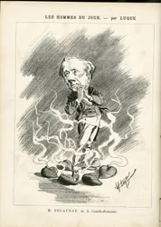 Illustration von Manuel Luque für das Cover von La Caricature (1880)