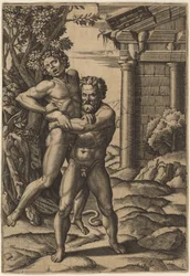 Herkules und Antäus
