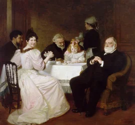 Familientreffen im Haus von Madame Adolphe Brisson