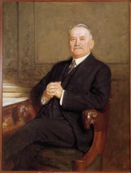 Porträt des Präsidenten der Republik Gaston Doumergue (1863-1937) Gemälde von Marcel Andre Baschet (1862-1941) 1926