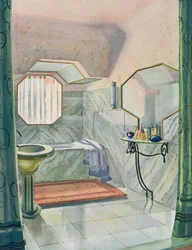 Badezimmer entworfen von Marcel Dalmas, aus 