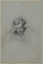 Porträt des Dichters Heinrich Heine 1797-1856, 1853
