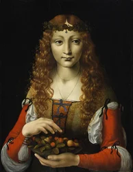 Mädchen mit Kirschen, ca. 1491-95
