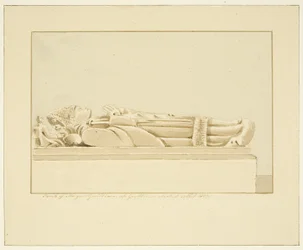 Abbild von Abt Guilliam in der Kathedrale von Bristol